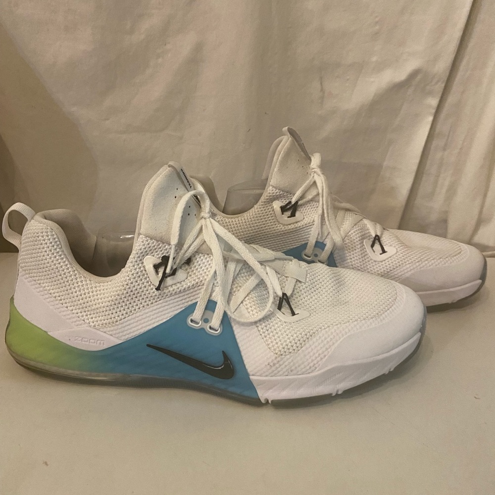 Nike Zoom training men’s sneakers lightweight white laceup front size 14 - Picture 1 of 9